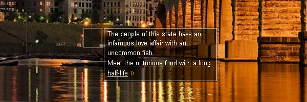 The people of this state have an infamous love affair with an uncommon fish. Meet the notorious food with a long half-life.